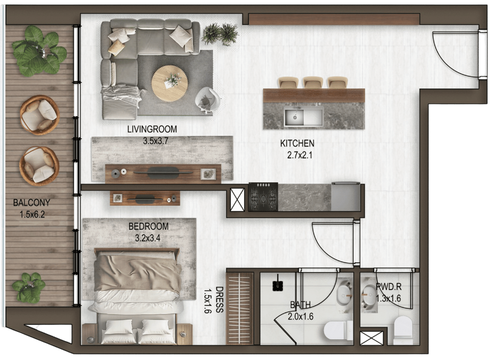 Luxury apartments in Meydan, Nooré Dubai, Nooré apartments for sale, Nooré by Eight Square Developers