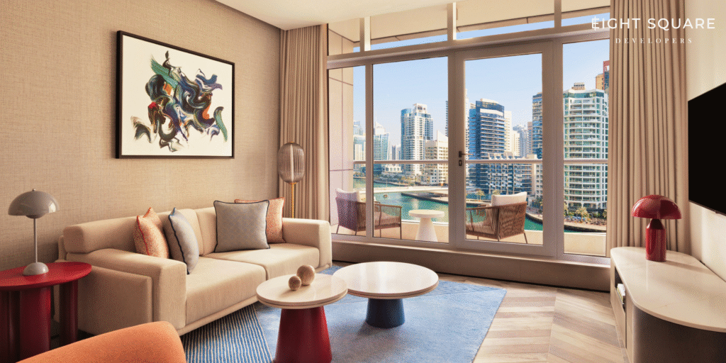 Marina apartments in Dubai Marina with luxury waterfront lifestyle