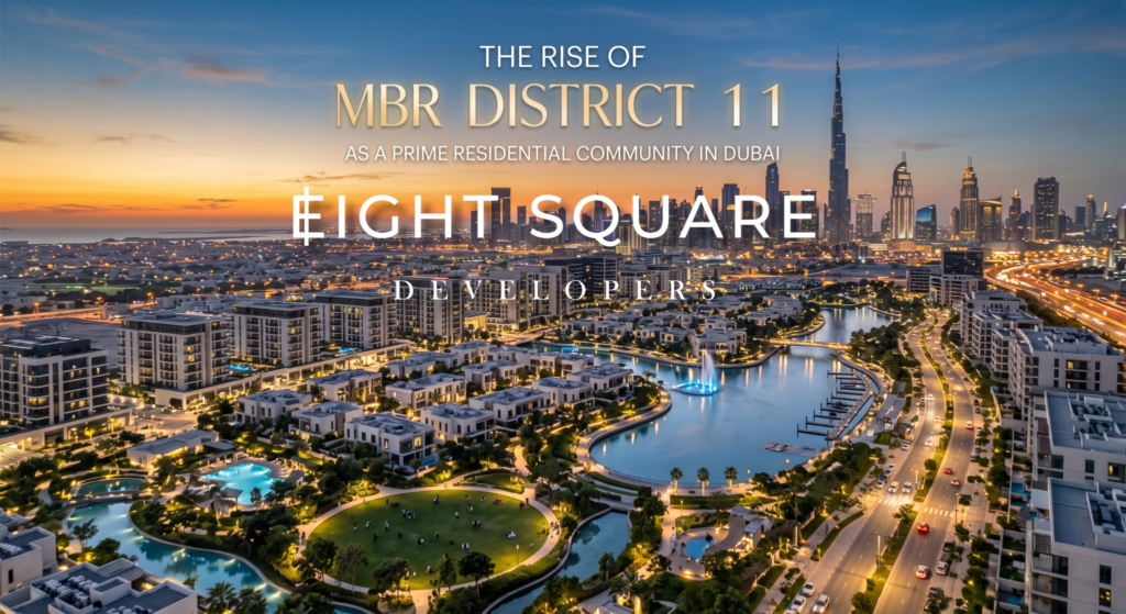 MBR District 11 Dubai prime residential community with modern homes by eight square developers